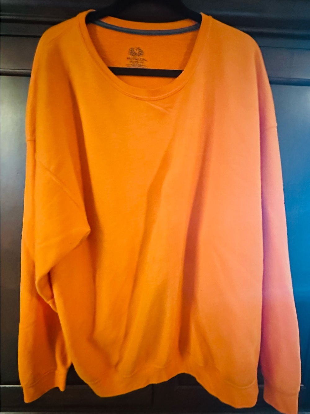 Fruit of the Loom Orange Fleece Crewneck Sweatshirt